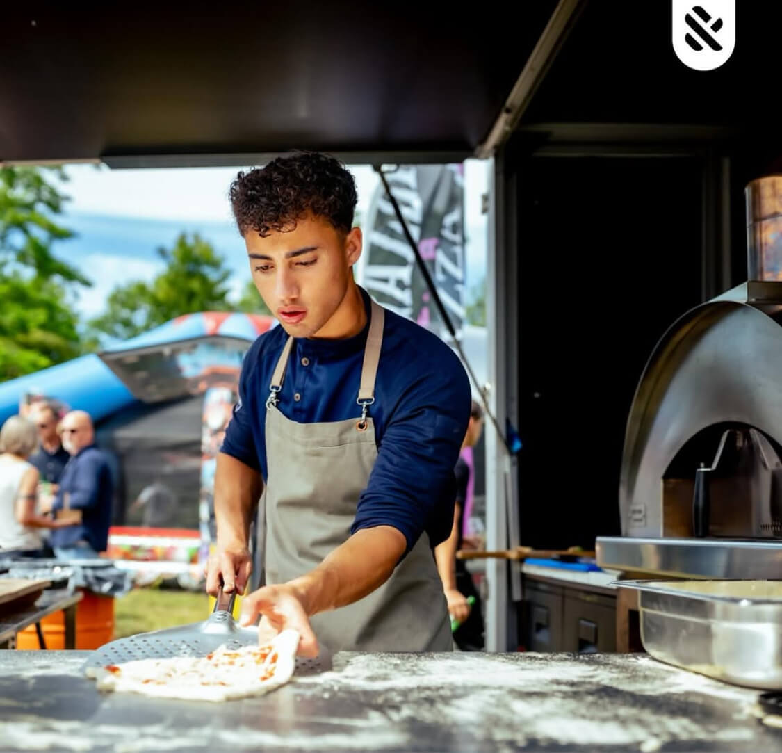 Mobiele pizzawagen